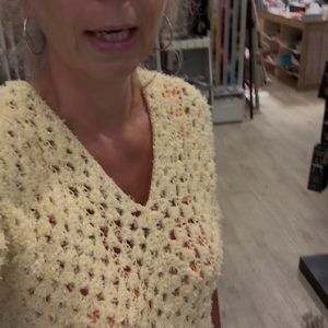gehaakt hexagontruitje Frizzante en Filo Paillettes